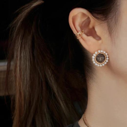 SpoiledBrat Jewelry花环系列发晶珍珠耳环 商品图4