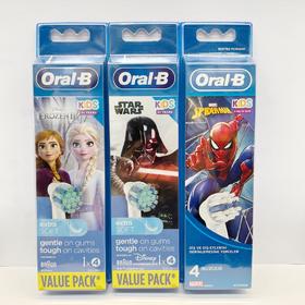 OralB/欧乐B儿童电动软毛通用替换刷头4个装