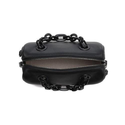 MCM【22春夏新款】女士皮革链条手提单肩斜挎包波士顿包压花LOGO迷你款 MWBCSSX01 商品图3