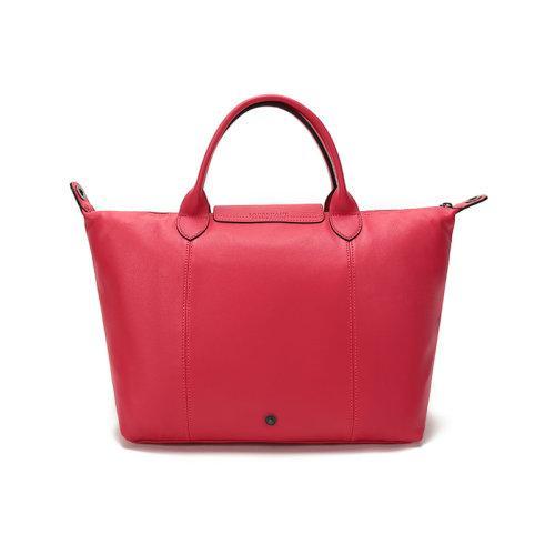 Longchamp/珑骧 女士LEPLIAGECUIR系列羊皮中号短柄可折叠手提单肩包 1515 757 商品图27