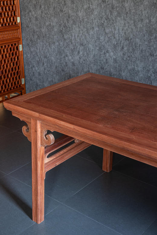 红桥红  家具严选  缅甸花梨（大果紫檀）  【216 经眼录 云头画案】 商品图6