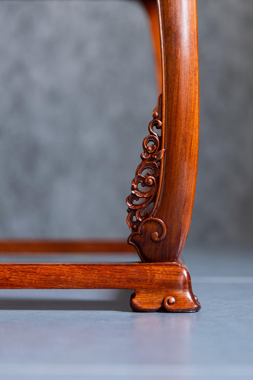 红桥红  家具严选  缅甸花梨（大果紫檀）【带托泥 皇宫 圈椅 三件套】 商品图9