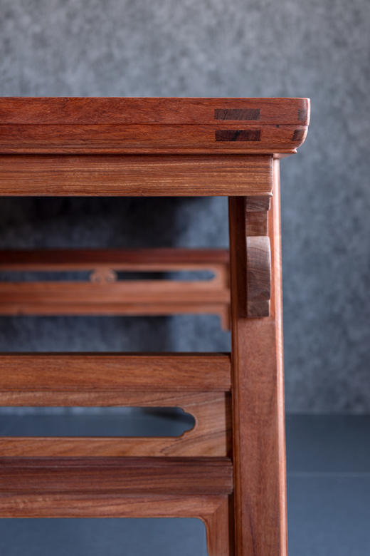 红桥红  家具严选  缅甸花梨（大果紫檀）  【216 经眼录 云头画案】 商品图8