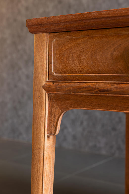 红桥红  家具严选  缅甸花梨(大果紫檀）  【118 马蹄腿双抽 小书桌】 商品图6