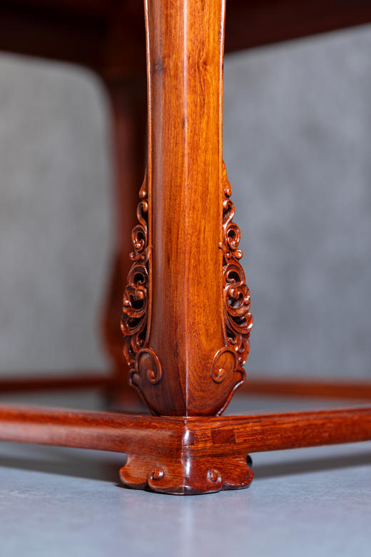 红桥红  家具严选  缅甸花梨（大果紫檀）【带托泥 皇宫 圈椅 三件套】 商品图10