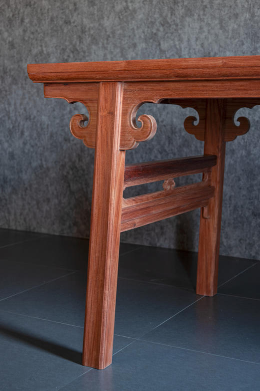 红桥红  家具严选  缅甸花梨（大果紫檀）  【216 经眼录 云头画案】 商品图5