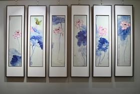 清莲静心六条屏