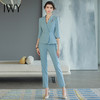 IWY/蓝色五分袖职业装套装*练正装套裤夏季时尚高端职场OL西装CP1580 商品缩略图1