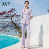 IWY/紫色西装外套女年秋装新款修身气质阔腿裤职业装两件套OL222093C1+P3 商品缩略图1