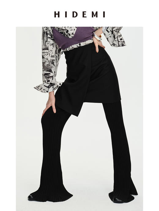 HIDEMI极简⼝袋休闲感不对称显瘦半身裙短裙 商品图8