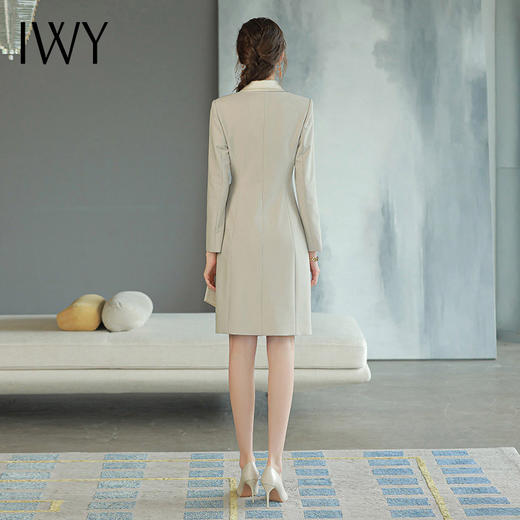 IWY/米灰色西装连衣裙女秋季Q766 商品图3