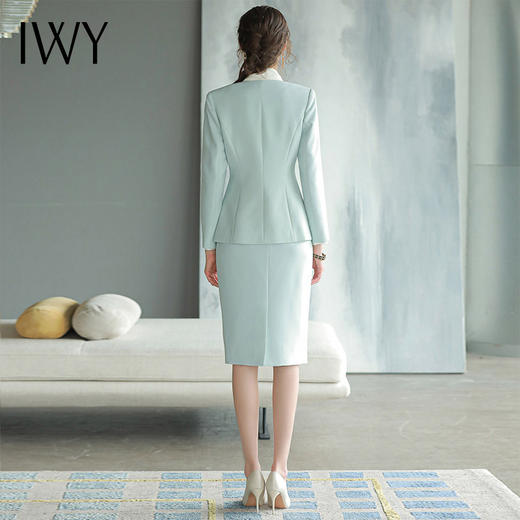 IWY/淡蓝色气质西装半裙女CS1584 商品图3