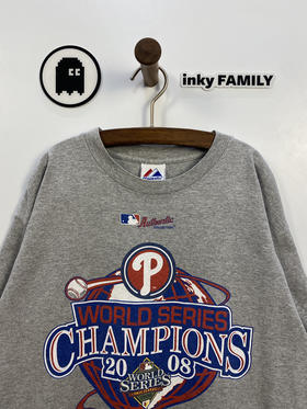 Y2K Vintage Majestic MLB 美国职业棒球大联盟 世界锦标赛 短袖T恤 _SST(L)