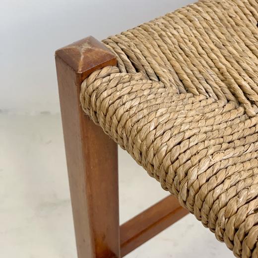 英国1970-80s橡木编织中古坐凳B0102 商品图5