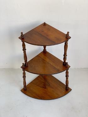 1960s欧洲古董扇形木架 背后有挂钩可上墙AU016