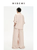 HIDEMI 设计感⽔洗棉褶皱套装 ⾁桂粉/⽩⾊/⿊⾊ 商品缩略图7