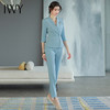 IWY/蓝色五分袖职业装套装*练正装套裤夏季时尚高端职场OL西装CP1580 商品缩略图3
