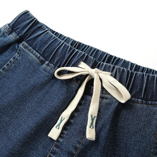 百搭休闲，哈伦裤松紧腰宽松显瘦牛仔裤GYM-PT0635 商品图3