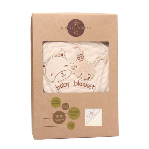素道新生儿抱被抱毯 有机棉婴童防踢睡袋 春夏婴儿卡通纯棉【京东快递送货上门】 商品图0