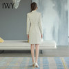 IWY/新款 杏色西装领连衣裙女秋季Q765 商品缩略图3