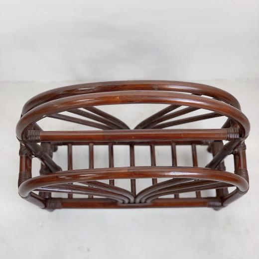 英国1970s竹制藤条杂志架B0088 商品图3