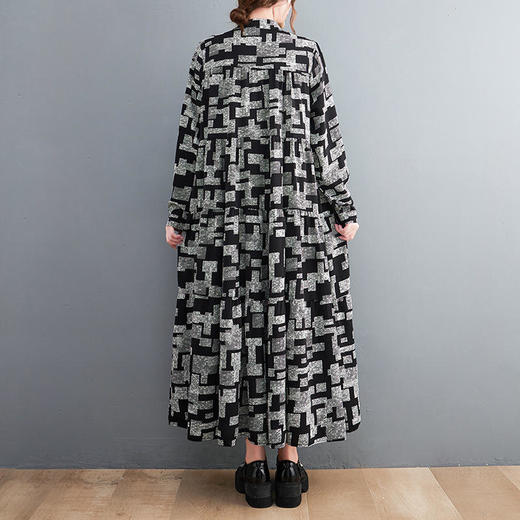 GYH 3550时尚韩版韩版宽松衬衫印花大摆连衣裙 商品图2