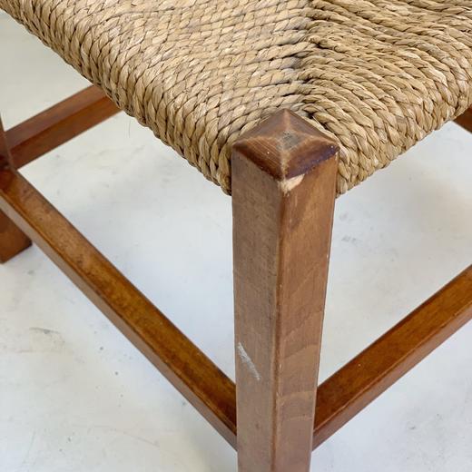 英国1970-80s橡木编织中古坐凳B0102 商品图6