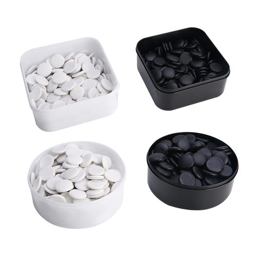 入门级黑白塑料棋子及方盒圆盒系列 商品图2