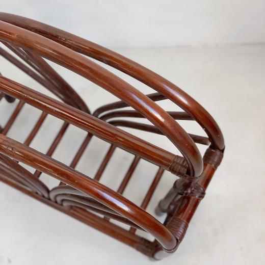 英国1970s竹制藤条杂志架B0088 商品图5