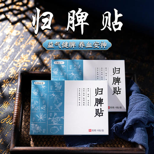 【买2送1】归脾贴沁养心脾养血宁神精选11味养脾草本潮汕草药脾草配方脾实贴6贴/盒 商品图0