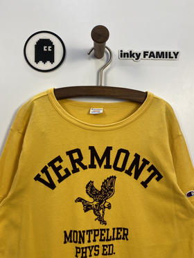 90-00年代 Vintage Champion 冠军 
植绒 短袖T恤 _SST(M)