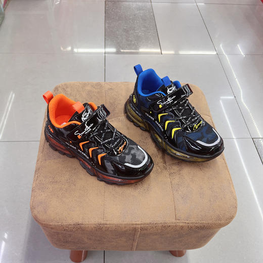 福得隆新款双网休闲鞋男童黑底3898  34-39码 商品图1