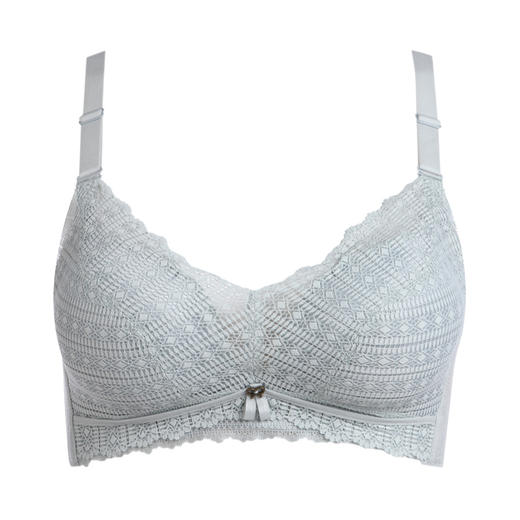 都市丽人自然舒适AB杯内衣蕾丝A:加加厚B:中厚3/4杯文胸三排扣无钢圈LB25B1 商品图0