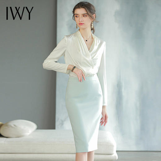 IWY/气质名媛衬衫半裙女B468+S1584-L 商品图1