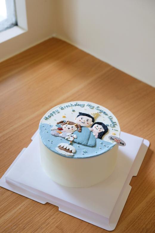 手绘一家三口 商品图0