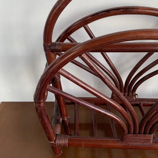 英国1970s竹制藤条杂志架B0088 商品图6