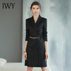 IWY/黑色暗纹西装连衣裙女秋季Q758 商品缩略图1