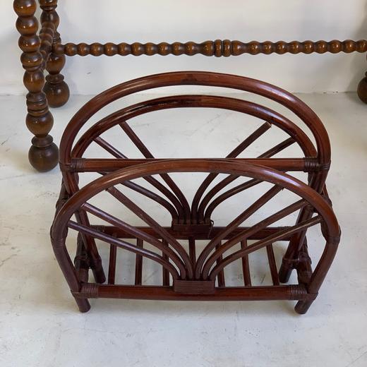 英国1970s竹制藤条杂志架B0088 商品图7