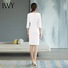 IWY/新款 气质白色西装连衣裙女七分袖春秋秋季H型Q775 商品缩略图3