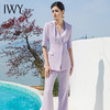 IWY/紫色西装外套女年秋装新款修身气质阔腿裤职业装两件套OL222093C1+P3 商品缩略图0