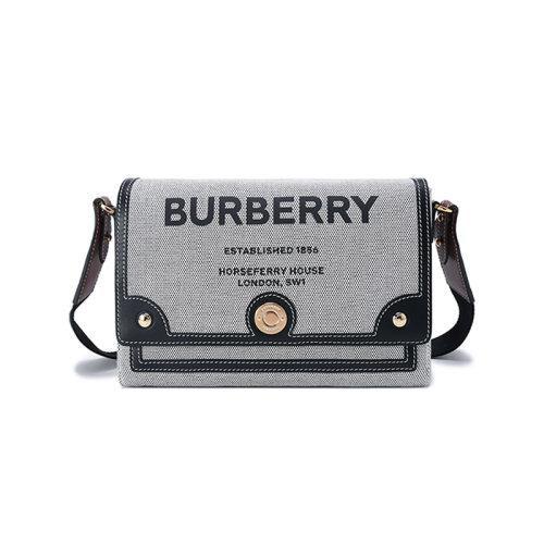 BURBERRY/博柏利【22春夏新款】女款织物配皮Note单肩斜挎包 80398631 商品图0