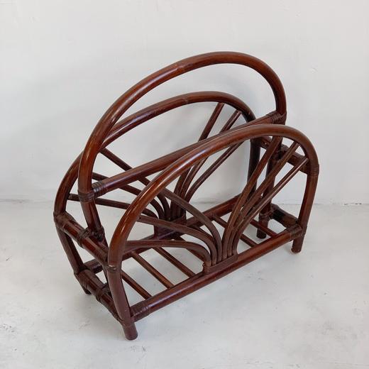 英国1970s竹制藤条杂志架B0088 商品图2