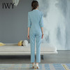 IWY/蓝色五分袖职业装套装*练正装套裤夏季时尚高端职场OL西装CP1580 商品缩略图2