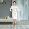 IWY/新款 气质白色西装连衣裙女七分袖春秋秋季H型Q775 商品缩略图2