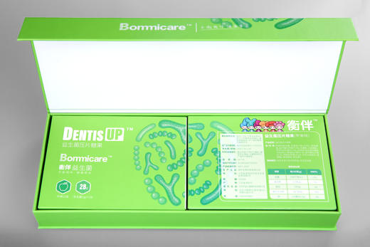 衡伴DentisUP儿童口腔益生菌（苹果味） 含片 56片/盒  每片至少含有30亿CFU益生菌 商品图1