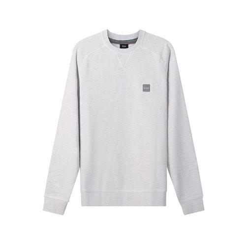 HUGO BOSS/雨果博斯 【22春夏新款】 男士棉质宽松版圆领长袖卫衣运动衫徽标饰片 50462769 商品图5