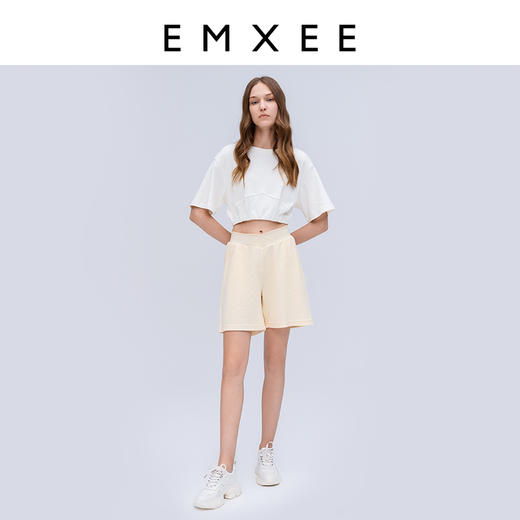 【孕妇时装】嫚熙孕妇短裤夏季外穿华夫格薄款休闲显瘦托腹女怀孕期专用裤子 商品图1