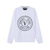 VERSACE JEANS COUTURE范思哲【22春夏新款】男士棉质圆领长袖卫衣运动衫V字徽章图案 72GAIT20 CF01O 商品缩略图5