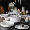 陶园梦怜白浮华8人用42头骨瓷餐具轻奢纯白浮雕 商品缩略图3
