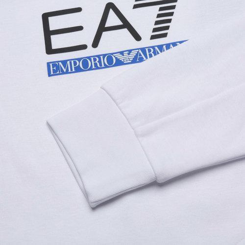 EA7/阿玛尼 【22春夏新款】 男士棉/聚酯纤维圆领长袖卫衣运动衫LOGO图案 3LPM41 PJANZ 商品图3
